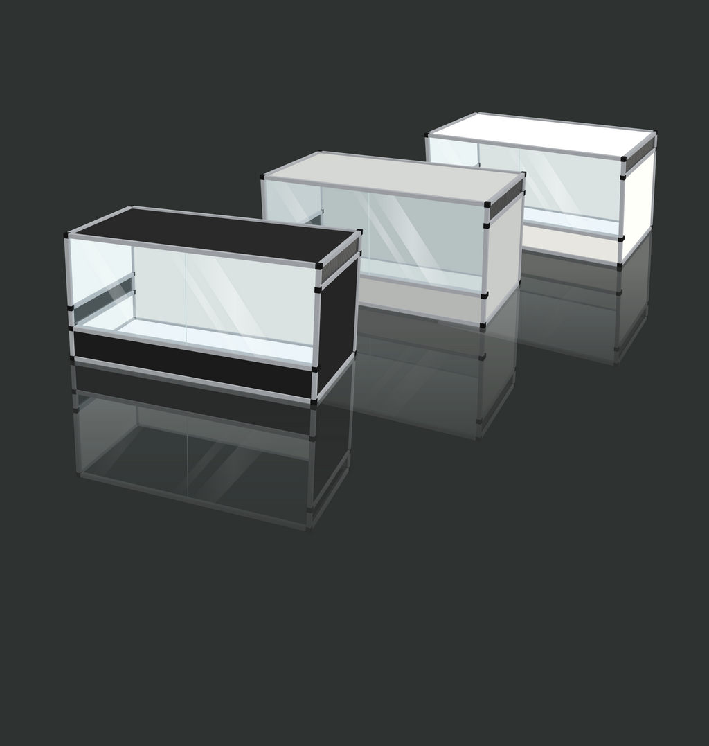 Terrarium terrestre en aluminium 120 x 60 x 60