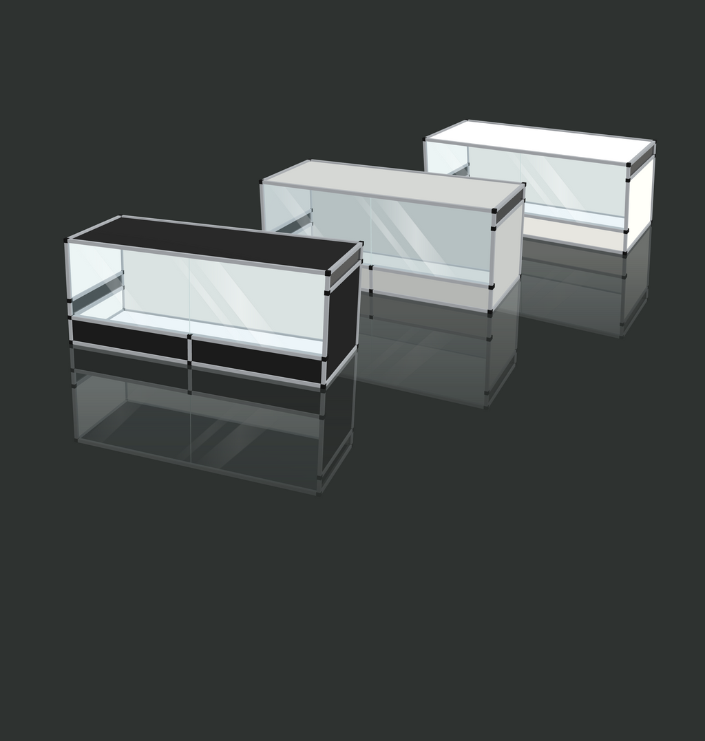 Terrarium terrestre en aluminium 150 x 60 x 60