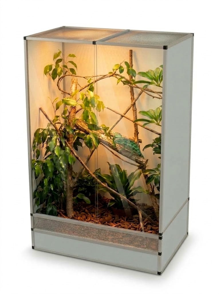 Terrarium arboricole en aluminium 90 x 60 x 150