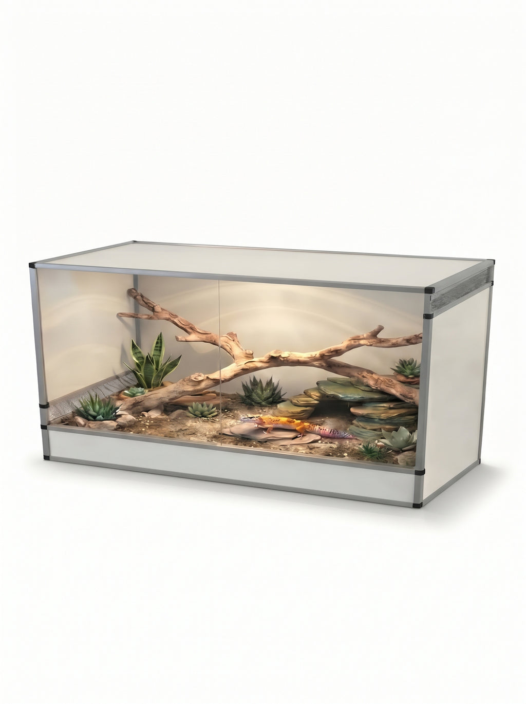 Terrarium terrestre en aluminium 120 x 60 x 60