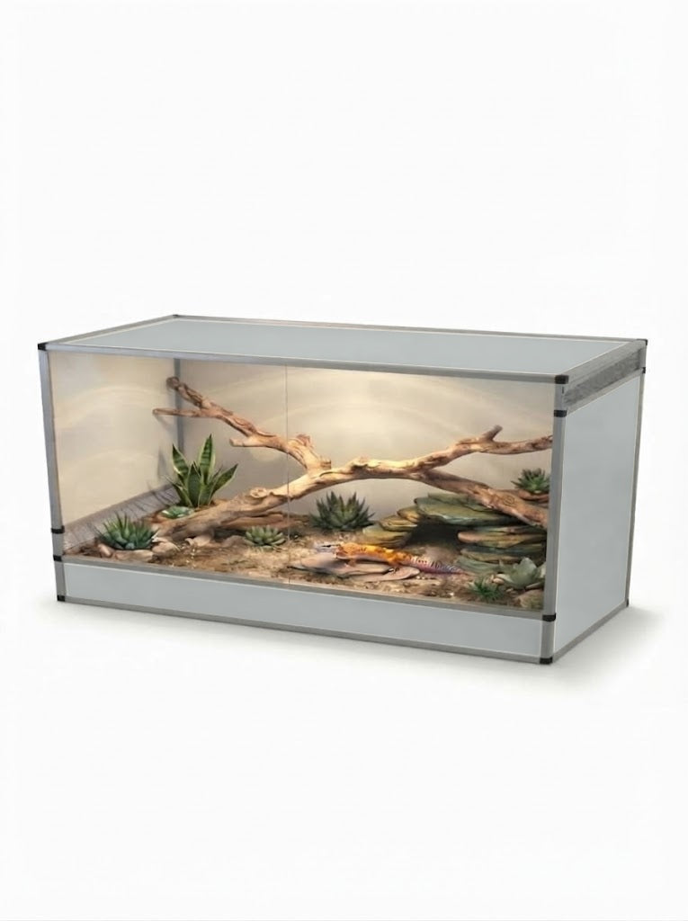 Terrarium terrestre en aluminium 120 x 60 x 60