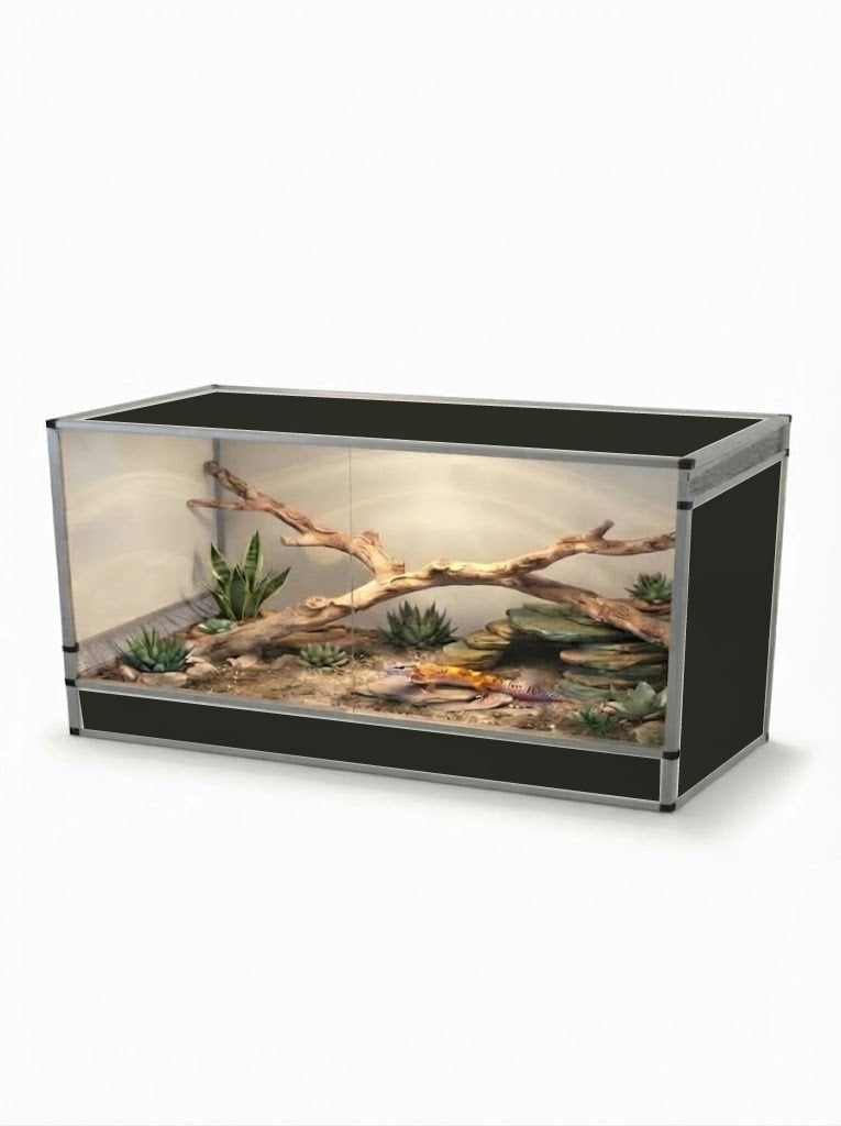 Terrarium terrestre en aluminium 120 x 60 x 60