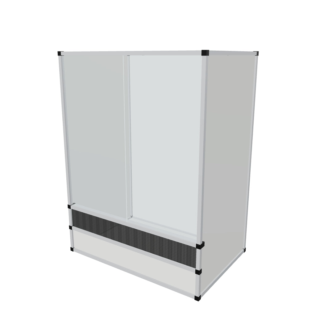 Terrarium arboricole en aluminium 90 x 60 x 120