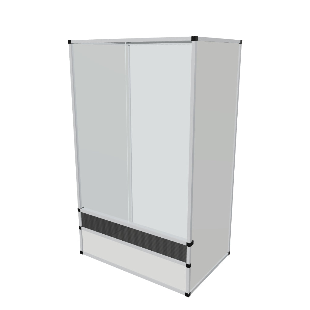 Terrarium arboricole en aluminium 90 x 60 x 150