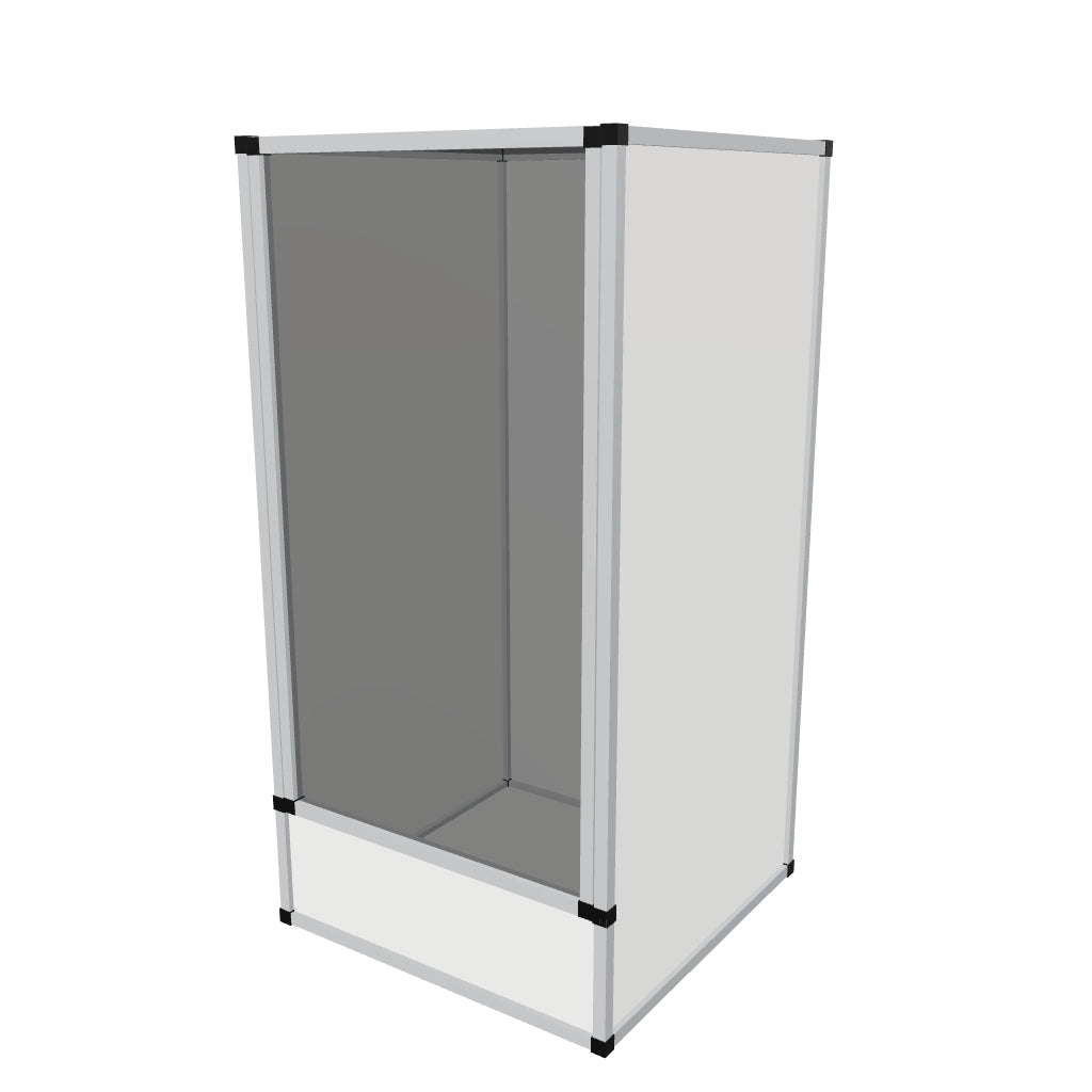 Flexarium en aluminium 60 x 60 x 120