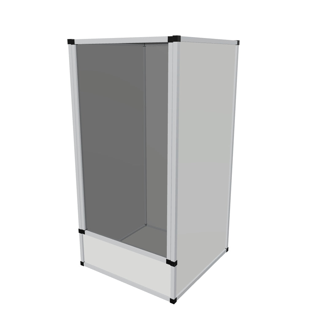 Flexarium en aluminium 60 x 60 x 120