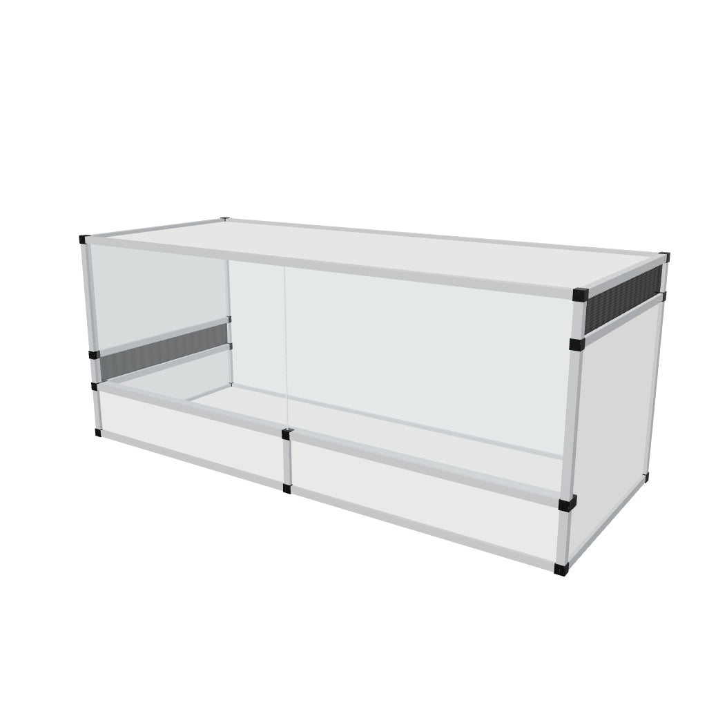 Terrarium terrestre en aluminium 150 x 60 x 60