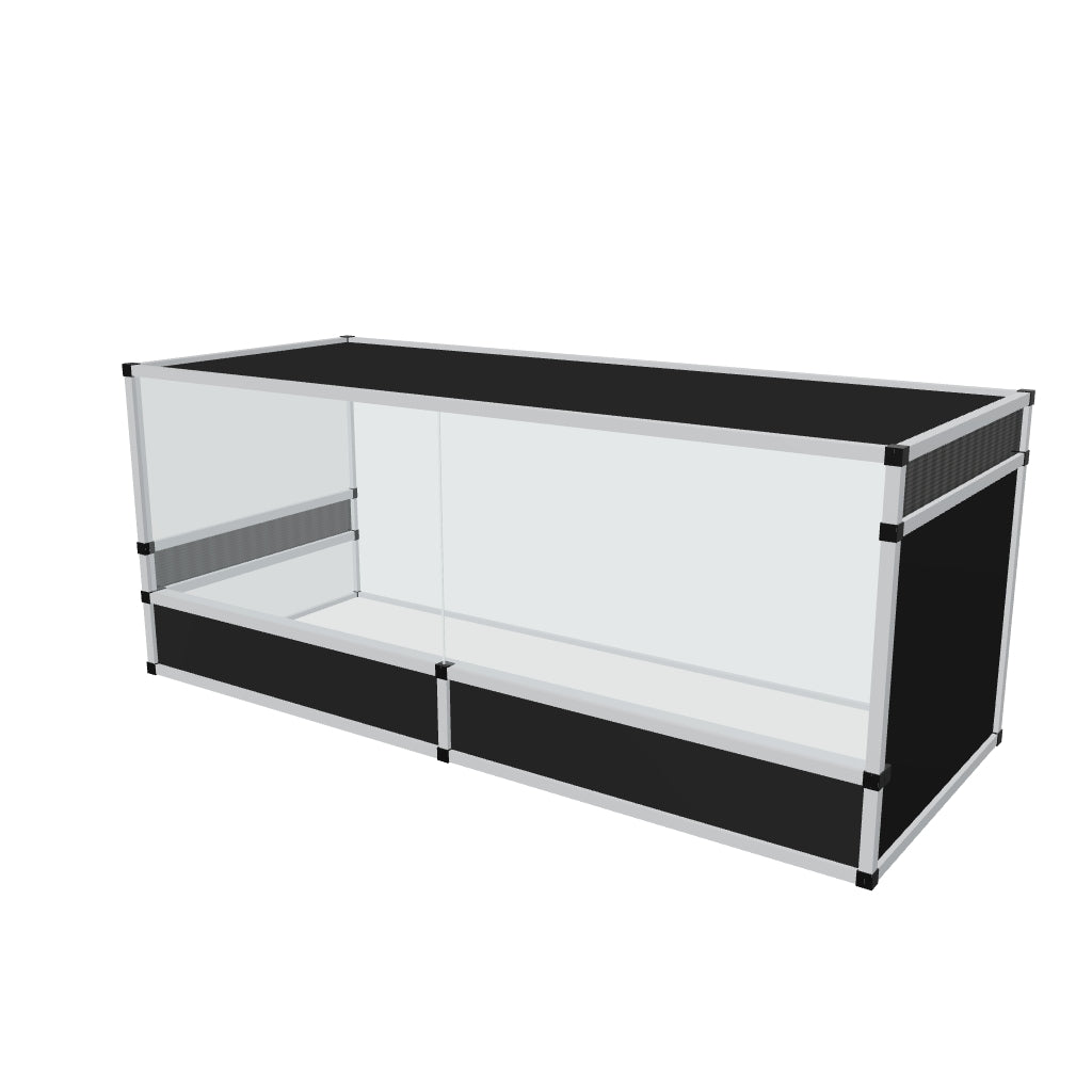 Terrarium terrestre en aluminium 150 x 60 x 60