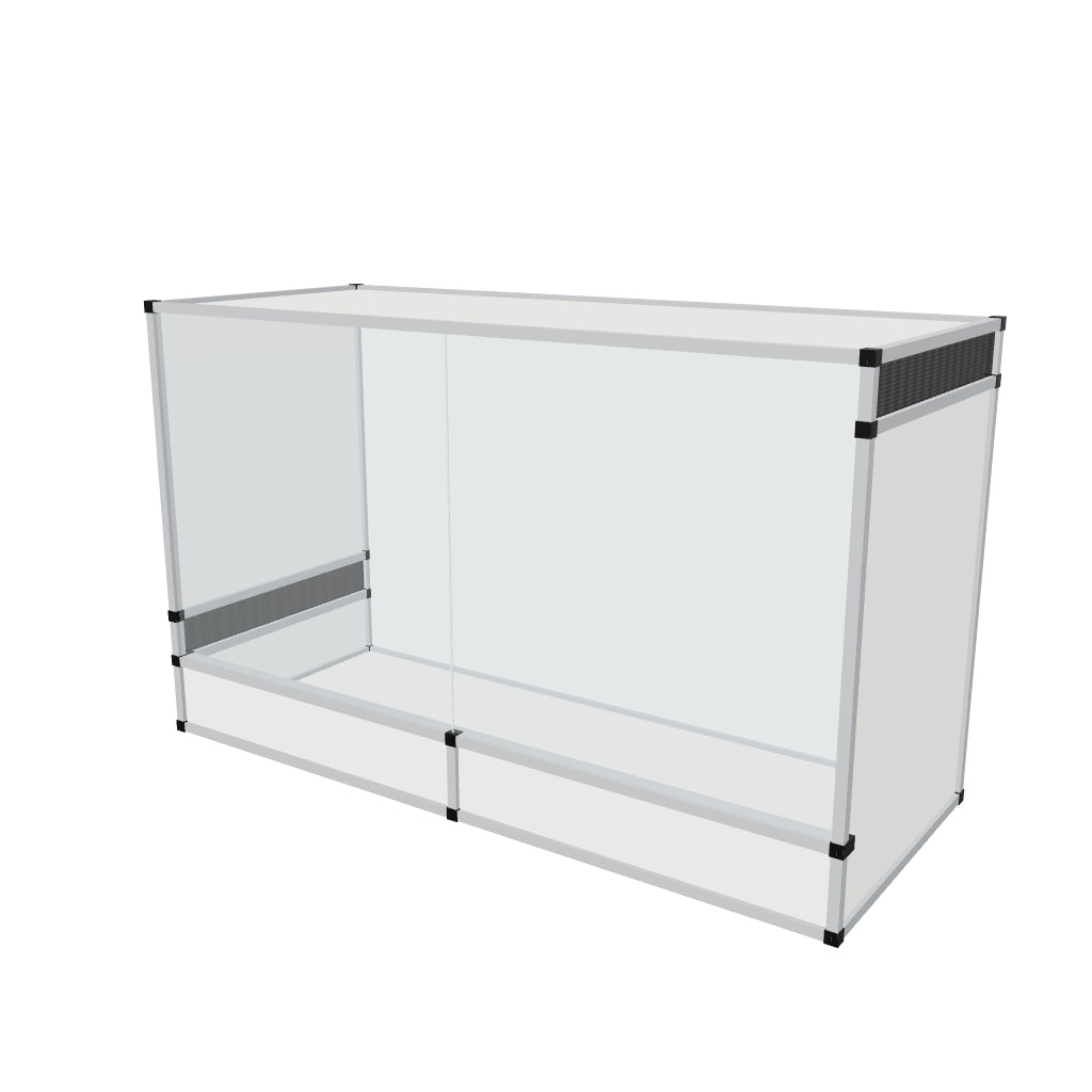 Terrarium terrestre en aluminium 150 x 60 x 90