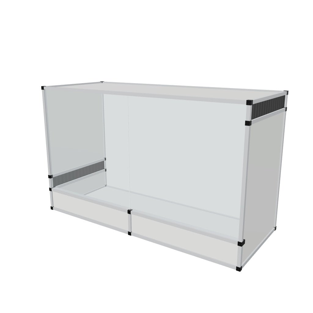 Terrarium terrestre en aluminium 150 x 60 x 90