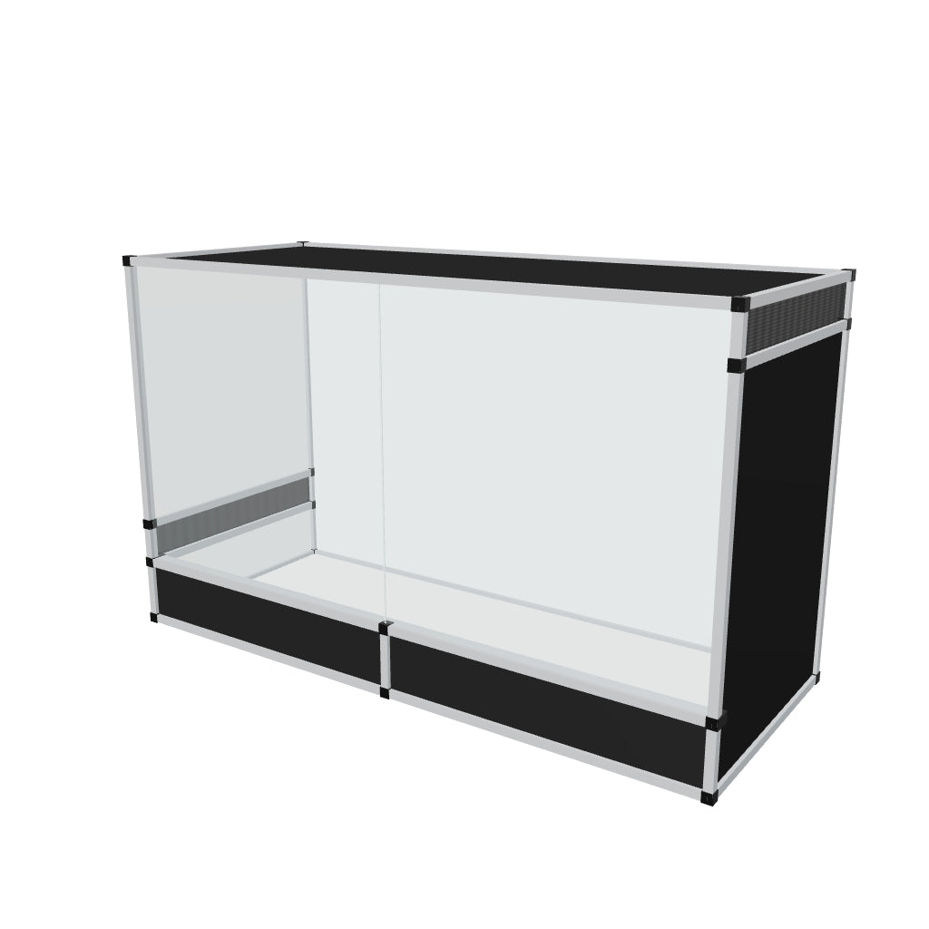 Terrarium terrestre en aluminium 150 x 60 x 90